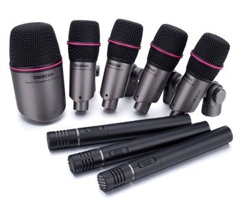 Набор микрофонов для барабанов Takstar DMS-DH8P - вид 1 миниатюра