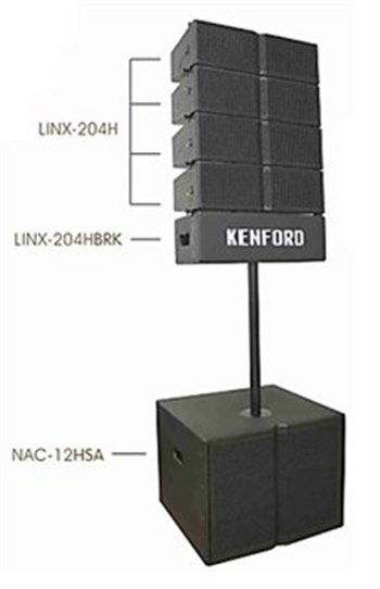 Акустическая система линейного массива LINX-204HF напольного типа, 1700W - вид 1 миниатюра
