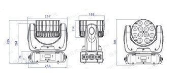 LED Голова New Light M-YL12-12 LED NEW MOVING HEAD 12*12W (4 в 1) - вид 3 миниатюра