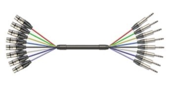 Готовый 8-канальный соединительный кабель Roxtone MUC800L3 - вид 1 миниатюра