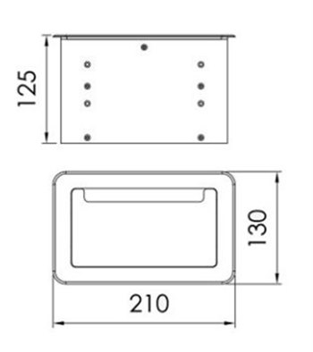 Алюминиевая коробка Roxtone для профессионального монтажа TB286 - вид 3 миниатюра