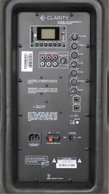 Портативная акустическая система Clarity MAX12MBAW-U - вид 13 миниатюра