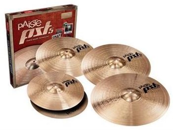 Тарілки для барабанів Paiste PST5 Rock Set + Crash 16 - вид 1 мініатюра