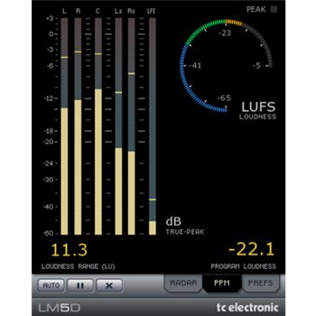 TC Electronic LM5D Loudness Meter for TDM/Pro Tools - вид 1 мініатюра