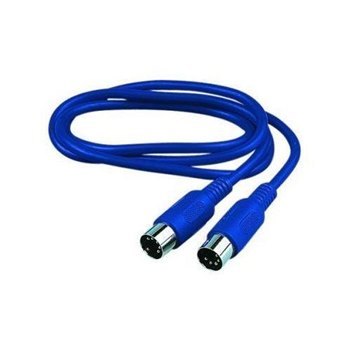 Reloop MIDI cable 1.5 m blue - вид 1 миниатюра