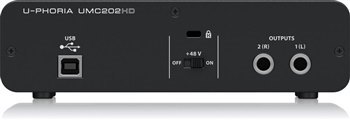 Аудиоинтерфейс Behringer UMC202HD - вид 4 миниатюра