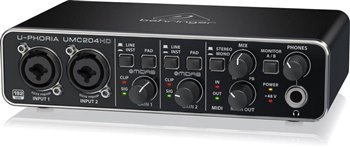 Аудиоинтерфейс Behringer U-Phoria UMC204HD - вид 5 миниатюра