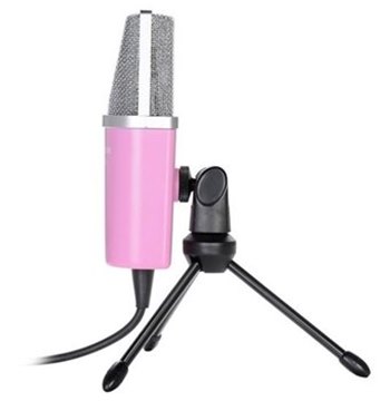 Микрофон для караоке Takstar PCM-1200p, розовый - вид 1 миниатюра