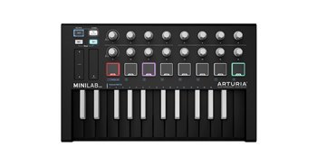 MIDI-клавиатура/Контроллер Arturia MiniLab MKII Inverted - вид 1 миниатюра