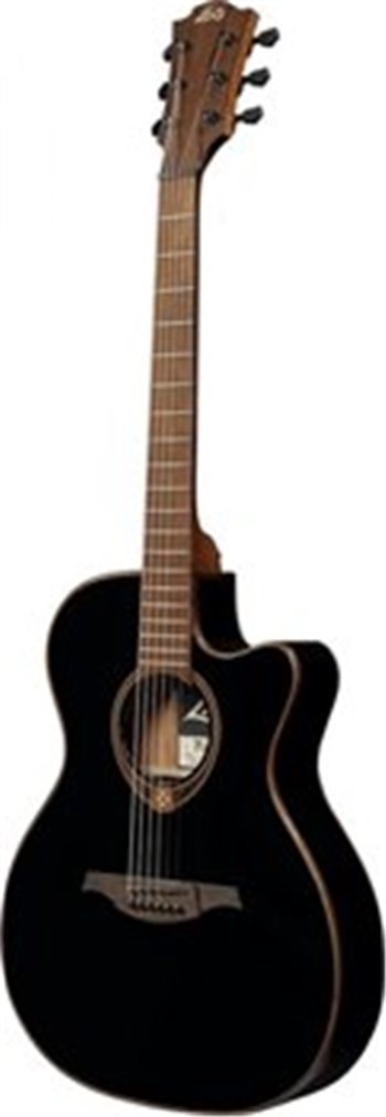 Электроакустическая гитара Lag Tramontane T118ASCE-BLK - вид 1 миниатюра