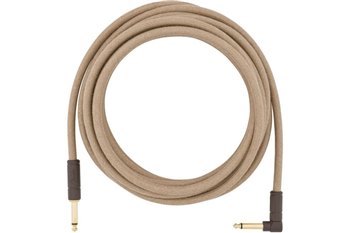 Кабель инструментальный FENDER 18.6' ANGLED FESTIVAL INSTRUMENT CABLE PURE HEMP NATURAL - вид 7 миниатюра