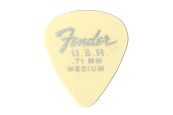 Набор медиаторов FENDER 351 DURA-TONE .71 12-PACK, OLYMPIC WHITE - вид 1 миниатюра