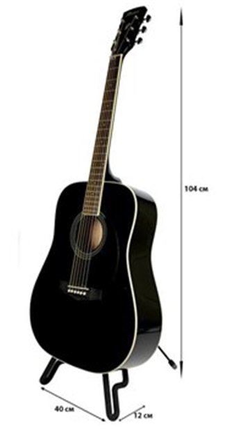 Гитара акустическая IBANEZ PF15 BK - вид 1 миниатюра