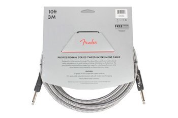 Кабель инструментальный FENDER CABLE PROFESSIONAL SERIES 10' WHITE TWEED - вид 3 миниатюра