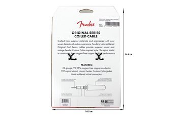 Кабель инструментальный FENDER CABLE ORIGINAL SERIES 30' COILS FRD - вид 9 миниатюра