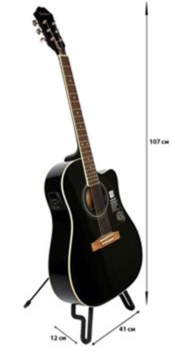 Электроакустическая гитара EPIPHONE AJ-220SCE EB - вид 2 миниатюра