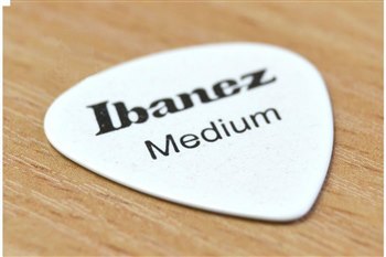 Медиатор IBANEZ ACE161 WHITE MEDIUM - вид 3 миниатюра