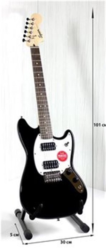 Электрогитара SQUIER by FENDER BULLET MUSTANG HH BLK - вид 1 миниатюра