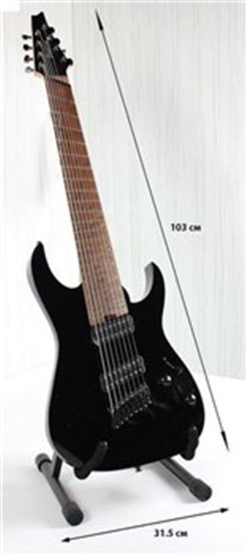 Электрогитара IBANEZ RGMS8-BK - вид 3 миниатюра