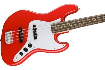 Бас-гитара SQUIER by FENDER AFFINITY JAZZ BASS LRL RACE RED - вид 4 миниатюра