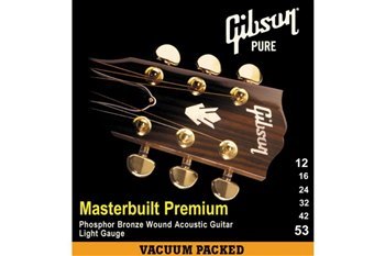 Струны для акустических гитар GIBSON SAG-MB12 MASTERBUILT PHOSPHOR BRONZE .012-.053 - вид 1 миниатюра