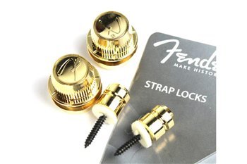 Стреплоки для гитары FENDER STRAP LOCKS GOLD PAIR FSLG1 - вид 3 миниатюра