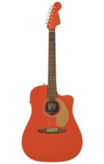 Электроакустическая гитара FENDER REDONDO PLAYER WN FIESTA RED - вид 1 миниатюра