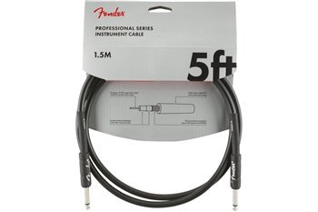 FENDER CABLE PROFESSIONAL SERIES 5' BLACK Кабель инструментальный - вид 1 миниатюра