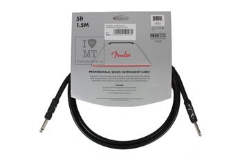 FENDER CABLE PROFESSIONAL SERIES 5' BLACK Кабель инструментальный - вид 3 миниатюра