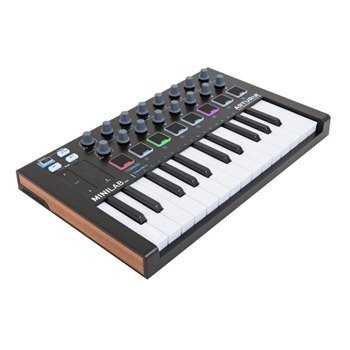 MIDI-клавиатура/Контроллер Arturia MiniLab MKII (Black) - вид 4 миниатюра