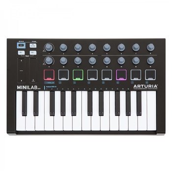 MIDI-клавиатура/Контроллер Arturia MiniLab MKII (Black) - вид 8 миниатюра