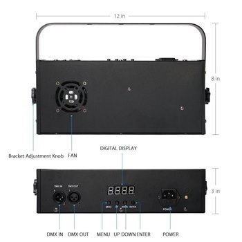 Ультрафиолетовый прожектор LEDUV DMX18 * 3W - вид 7 миниатюра