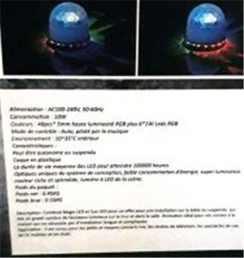 Б/У светодиодный световой прибор LED Mini Sun Ball - вид 7 миниатюра