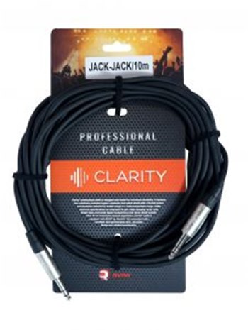 Готовый инструментальный кабель Clarity JACK-JACK/10m - вид 1 миниатюра