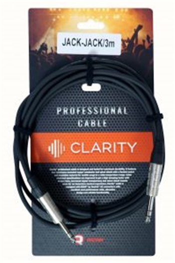 Готовый инструментальный кабель Clarity JACK-JACK/3m - вид 1 миниатюра