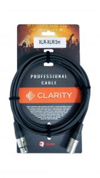 Микрофонный кабель Clarity XLR-XLR/3m - вид 1 миниатюра