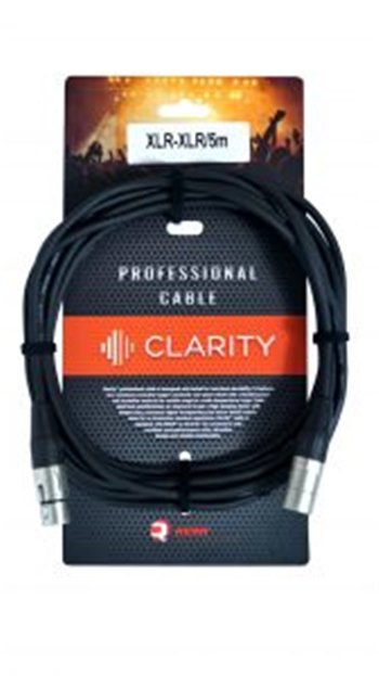 Микрофонный кабель Clarity XLR-XLR/5m - вид 1 миниатюра