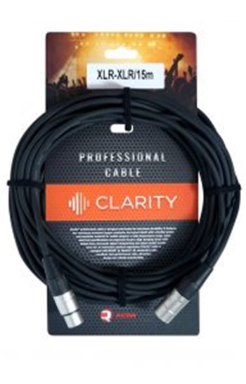 Микрофонный кабель Clarity XLR-XLR/15m - вид 1 миниатюра