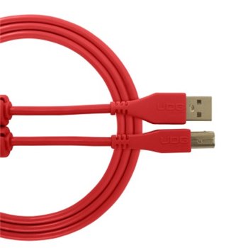 Готовый кабель UDG Ultimate Audio Cable USB 2.0 A-B Red Straight 1m