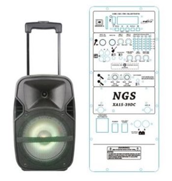 Автономная активная акустическая система NGS XA15-39DC 15, 300Вт - вид 1 миниатюра