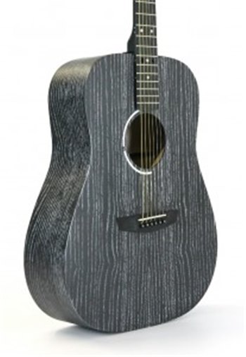 Акустическая гитара SunCity Eclipse (Dreadnought) Black silver - вид 3 миниатюра