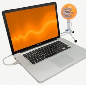 USB микрофон Blue Microphones Snowball neon orange - вид 3 миниатюра