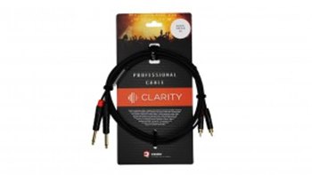 Готовый аудиокабель Clarity 2xJACK-2xRCA-B/2m - вид 1 миниатюра