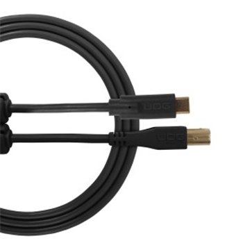 Готовый кабель UDG Ultimate Audio Cable USB 2.0 C-B Black Straight 1,5м - вид 1 миниатюра