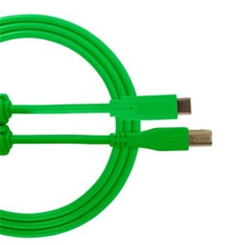 Готовий кабель UDG Ultimate Audio Cable USB 2.0 C-B Green Straight 1, - вид 1 мініатюра