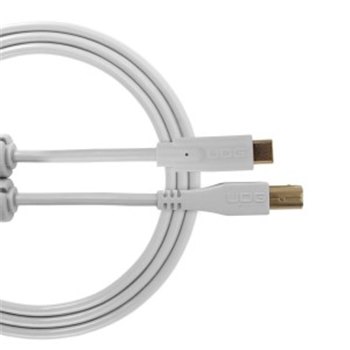 Готовий кабель UDG Ultimate Audio Cable USB 2.0 C-B White Straight 1, - вид 1 мініатюра