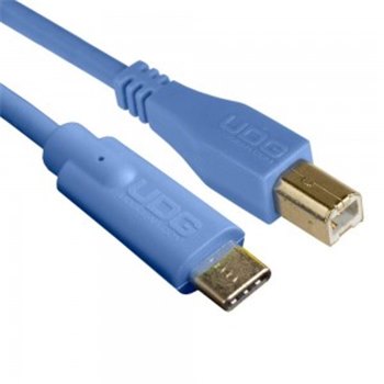 Готовый кабель UDG Ultimate Audio Cable USB 2.0 C-B Blue Straight - вид 1 миниатюра