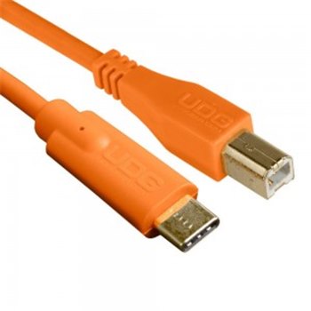 Готовый кабель UDG Ultimate Audio Cable USB 2.0 C-B Orange Straig - вид 1 миниатюра