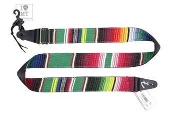 Ремень гитарный FENDER STRAP 2 SERAPE GREEN MULTI - вид 1 миниатюра