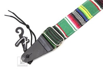 Ремень гитарный FENDER STRAP 2 SERAPE GREEN MULTI - вид 5 миниатюра